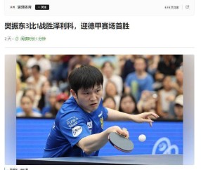 倪夏莲点评樊振东德甲联赛，不提球技却一语中的，句句戳球迷心窝