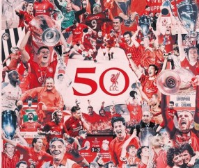 怎能不令人热血澎湃！第50次参加欧战，利物浦官方发布纪念海报
