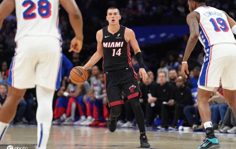 希罗30+3+7巴特勒空砍19+10 热火送76人7连败