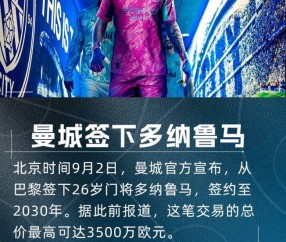 乔-哈特：多纳鲁马脚下技术很好，他是瓜迪奥拉想要的世界级门将